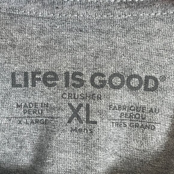 Life Is Good Mens XL Gray T Shirt In Whiskey Years I Just Got More Delicious Top - Picture 4 of 8